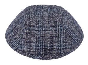 Picture of iKippah Navy and Gray Square Plaid Size 4